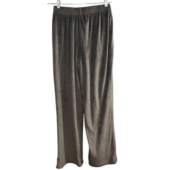 Skims Women's Gray Velour Wide-Leg High Rise Pull-On Pants Size S - Picture 2 of 9